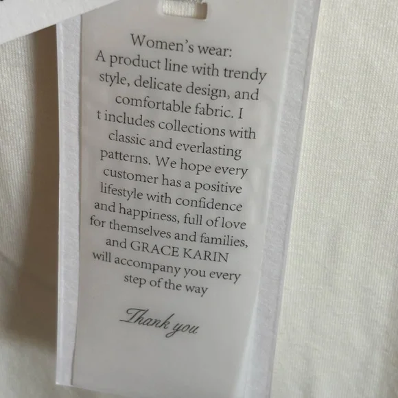 Grace Karin Ivory Eyelet Puff Short Sleeve Top NWT - Picture 6 of 8